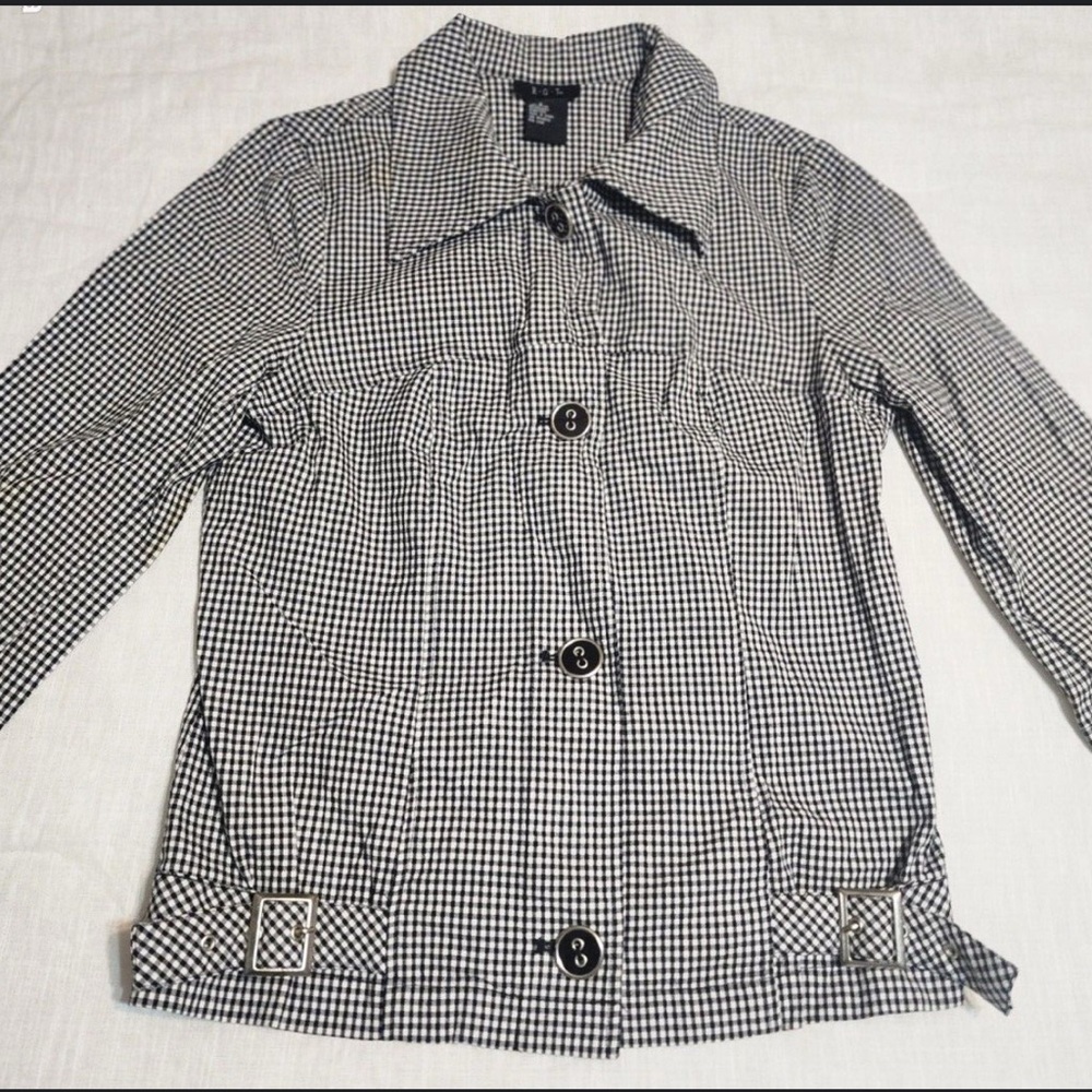 Black and White Checkered Jacket